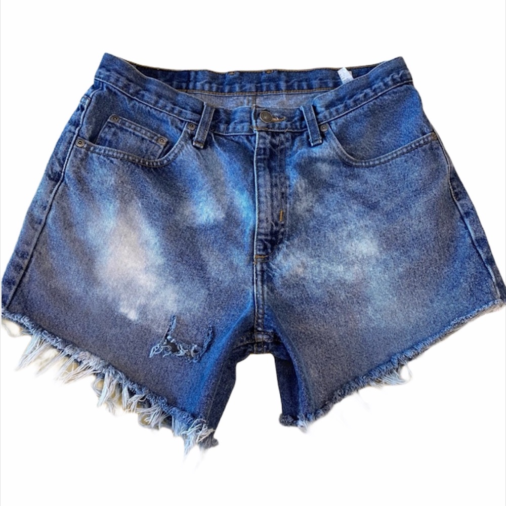 Unisex Distressed & Bleached CutOff Short Shorts